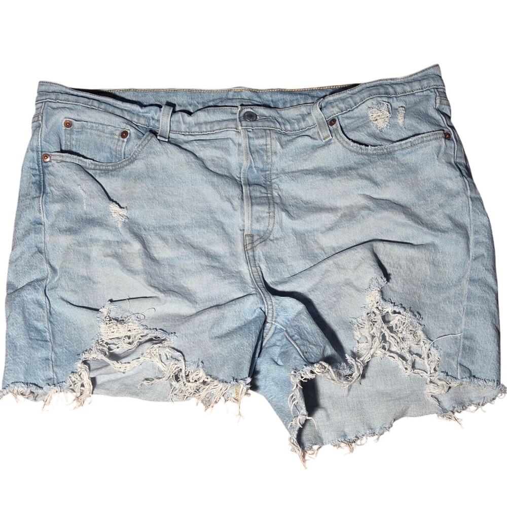 Stylish Levi's 501 Denim Cut-Off Jean Shorts - Women's 18W
